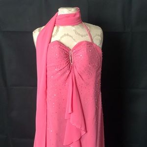 Gorgeous Coral Chiffon dress